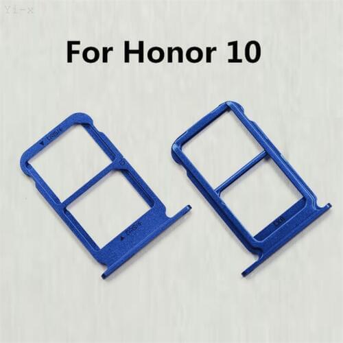 50pcs/lot SIM Card Holder For Huawei Honor 10 Honor10 Sim card Slot Tray Replacement parts