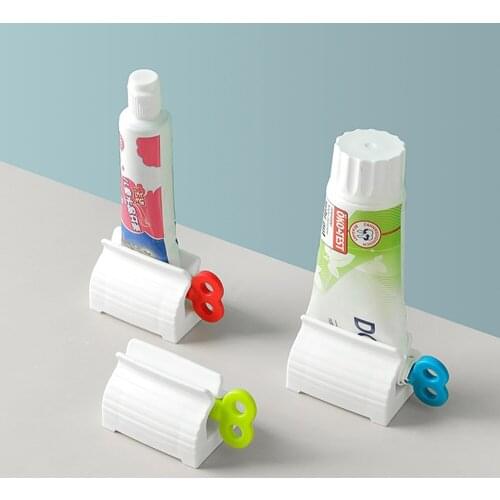 Home Plastic Rolling Toothpaste Tube Squeezer Polygel Easy Dispenser Seat Holder Stand Bathroom Supply Tooth Cleaning Accessorie