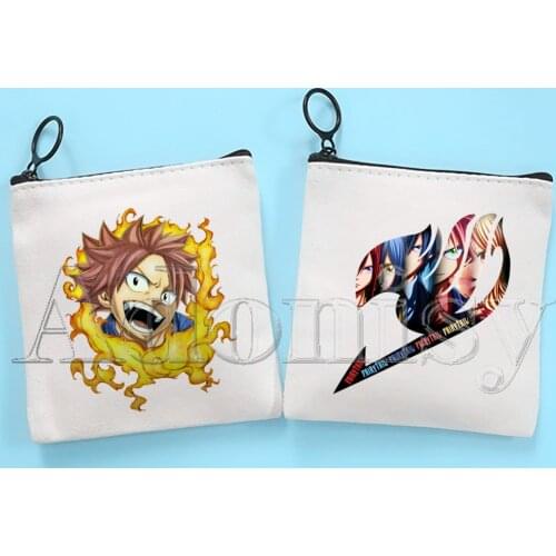Fairy Tail Korean Style Cartoon Printed Canvas Bag Design Canvas Simple and Fashionable Storage Bag