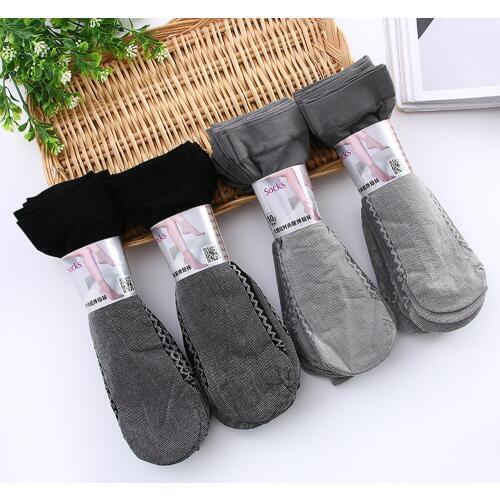 High Quality Summer Thin Woman Socks Transparrent Socks Elastic Wear-Resistant Ice Silk Cool Lovely Women Short Socks