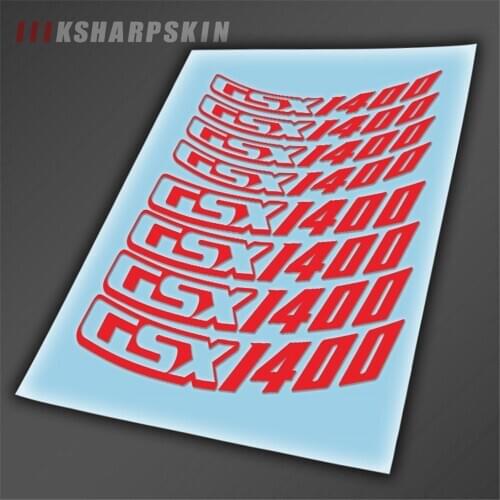 Motorcycle Tire and rim logo reflective decorative decal combination wheels sticker set For SUZUKI GSX14000 gsx 14000