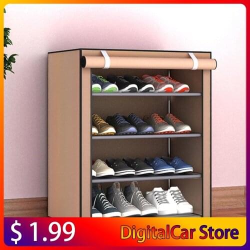 Multiple styles Dustproof Home Shoe Rack Size Non-Woven Multiple Layers Shoes Shelf Stand Holder Door Shoe Rack shoe organizer