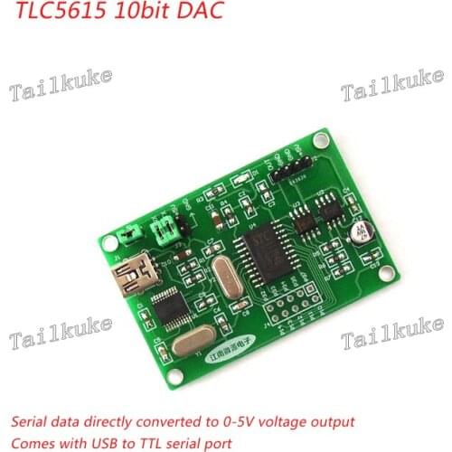 USB to Serial Port DAC Conversion Module TLC5615 Microcontroller Development Board