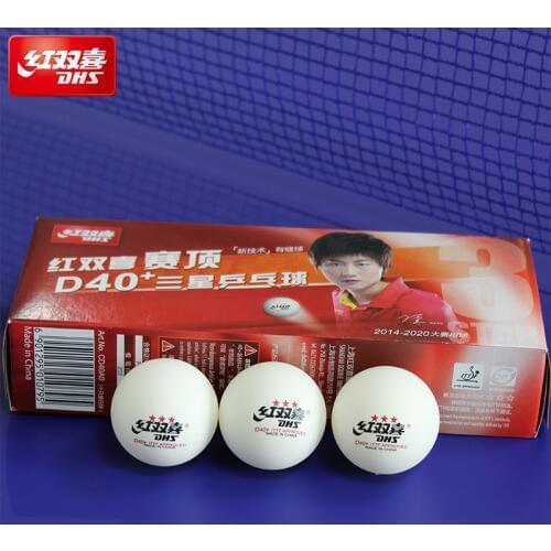 10 Balls/Box Newest DHS 3-Star 1-star D40+ Table Tennis Balls New Material Plastic Poly Ping Pong Balls