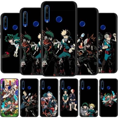 Anime My Hero Academia Soft Fundas For Honor 30 20 10 Lite Pro Youth Plus Black Shell for HONOR 30i 20e 20s TPU Back
