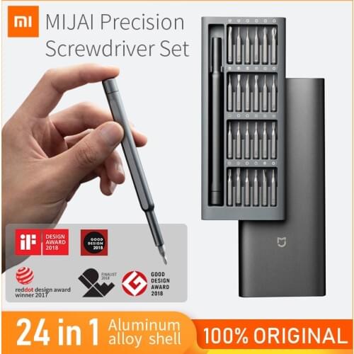 Original Xiaomi Mijia Screwdriver 24 In 1 Precision Screwdriver Set Tool Kit Magnetic Bits Xiomi Repair Tools for Smart Home MI