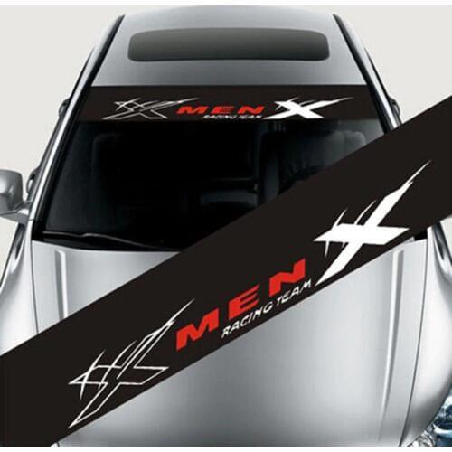 Car Stickers Reflective Decoration Decals fashion Front Rear Windshield Decal Sticker Auto decals Removable Car Styling 130x21cm