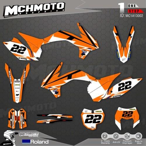 MCHMFG Customized Team Graphics Backgrounds Decals Custom Stickers For 13-15SXF 14-16EXC Graphics