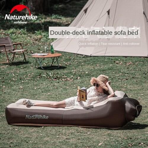 Naturehike Double-Layer Inflatable Sofa Bed Lunch Break Beach Portable Lazy Net Red Air Cushion Chair