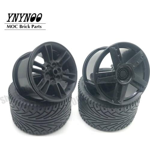 NEW High-Tech 23799 23800 Wheels Hub 81.6X44mm 37383 68577 Wheels Tyres MOC Building Block Bricks Parts fit for MOC-39933 Cars