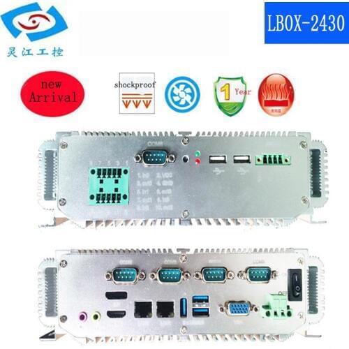 Intel Core i5 processor IPC 6*COM embedded fanless industrial computer VGA HDMI mini industrial pc