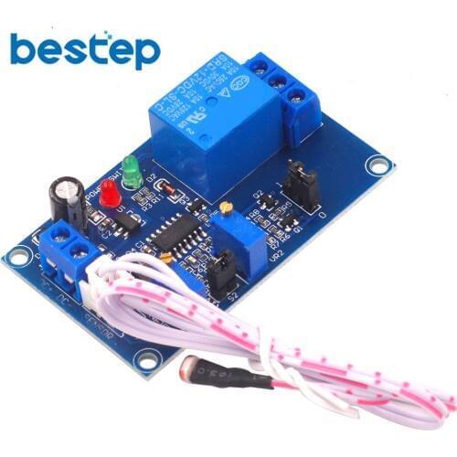 5V 12V Photosensitive Resistor Sensor Relay Module Light Control Delay Adjustable Switch Module
