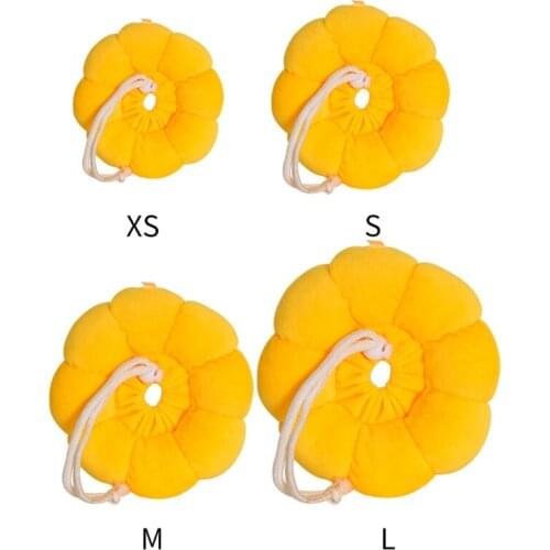 Pet Neck Cone Adjustable Protective Soft Cute Flower Shape Cotton for Cats Adjustable Collar Pet Protective Cone