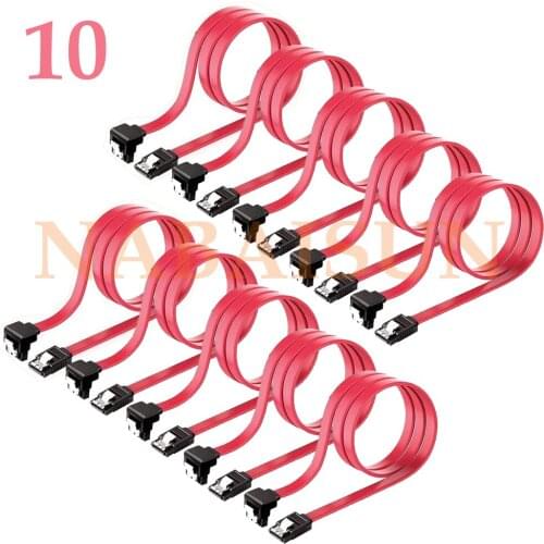 SSD HDD SATA 3.0 III Data Cable to SSD HDD Hard Disk Drive Cord Sata3 Straight Right Angle 6Gb/s for MSI Gigabyte Motherboard