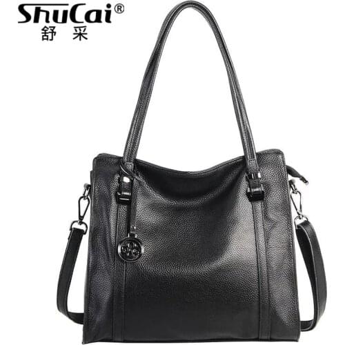Genuine leather shoulder bags for women 2019 ladies crossbody hand bags Messenger Bag Female Purse Totes