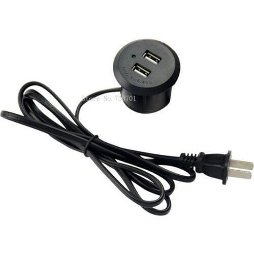 2019 round table sofa dual usb charger socket with led light