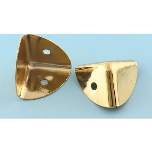 Metal Box Corners Protector 25mm Two holes Case Corners Furniture Decorative Retro Bracket Wooden box corners Decorative