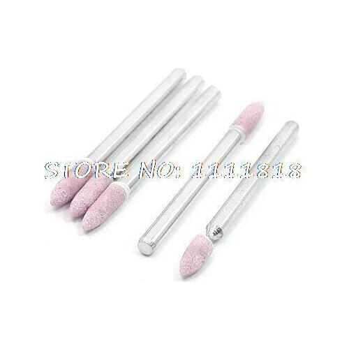 3mm Round Shank 3.2mm Pink Mounted Points Grinding Stone 5 Pcs