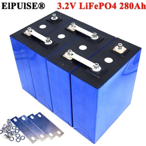 32PCS ElPUlSE 3.2V 280Ah lifepo4 DIY 24V 36V 52V 60V Rechargeable battery pack for Electric car RV Solar Energy storage system