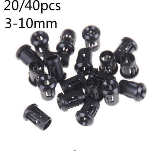 40pcs Black Plastic Lamp Bases LED Lamp Diode Holder Black Clip Bezel Socket Mount 3mm/5mm/8mm/10mm Or 20pcs Wholesale