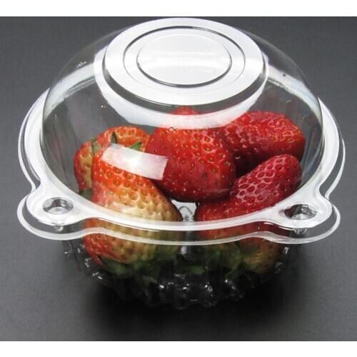 50Pcs Cupcake Boxes Individual Transparent Plastic Cake Case Cups for Muffin Fruit Pastries