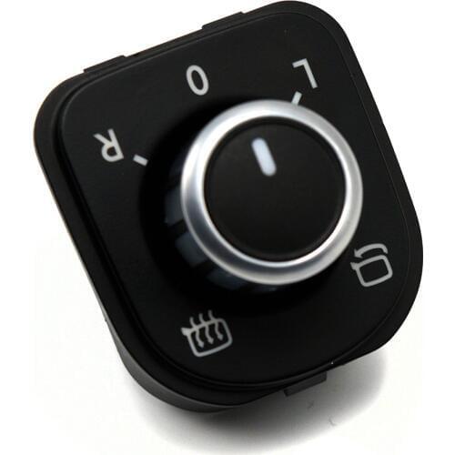 Free shipping car accessoriest Mirror Adjust with Folding Heat Knob Switch for Jetta MK5 Golf 5 6 Passat B6 5ND959565A