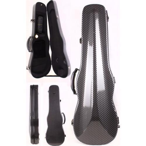 Black color violin case 4/4 carbon fiber Composite materials High streng