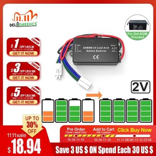 QNBBM 2V Lead Acid Battery Equalizer Capacitor Balancer Anti Sulfuration Vulcanization and Anti-Corrossion