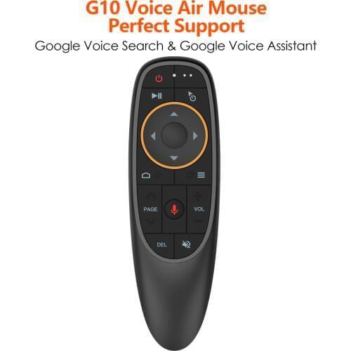 Bqeel G10 Voice Air Mouse With Built-in Gyroscope 2.4G Wireless IR Remote Control Gyro Voice Control for Android Smart TV Box