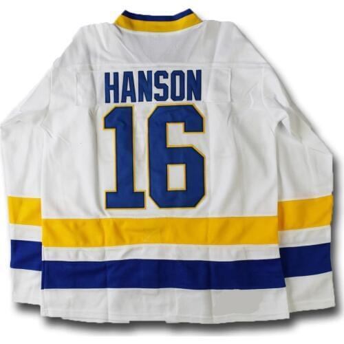 Ice Hockey Hanson Hockey Jersey #16 #17 #18 Chiefs Hockey Jersey SlapShot Movie Jerseys