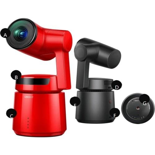 Obsbot Tail 360 Security Camera with Tap Lock Gesture AI Tracking Pin-Pointing Zoom to Fix Eureka Moments Launch Pad function
