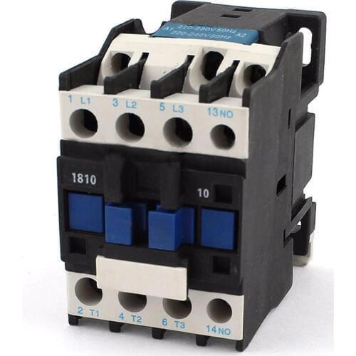Power AC Contactor 1NO AC 220V 50/60Hz Coil Motor Starter Relay 32A 3-Phase-Pole