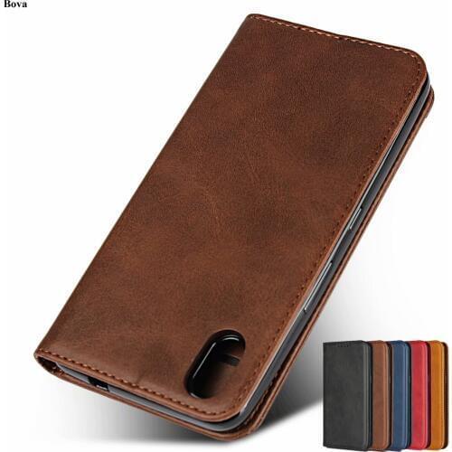 Leather case for Sharp Android One S4 Flip case card holder Holster Magnetic attraction Cover Wallet Case Coque