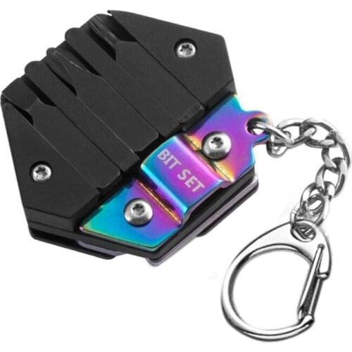 Mini Pocket Folding Knife Multitool Card Keychain Outdoor Tool Bicycle Tool