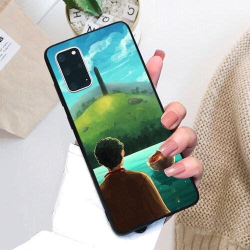 For Samsung Galaxy Merlin - Thank you Soft TPU Black Border Samsung Galaxy Case