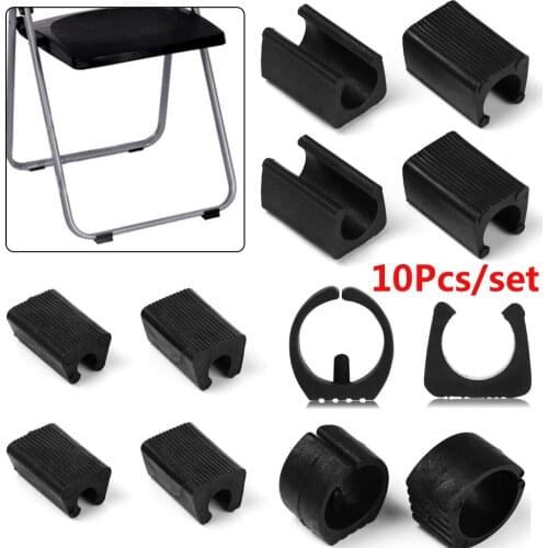 10Pcs Non-Slip U Shaped Chair Leg Pad Tube Caps Damper Stool Pipe Clamp Anti-Front Tilt Floor Protector Home Accessories