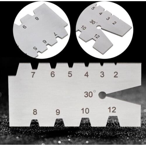 OOTDTY TR30 Degree Screw Thread Gauge Gage Tool Grinding Stainless Steel Welding Feeler