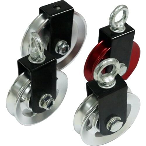 73-95mm Bearing Lifting Gym Pulley Silent U Shape Hanging Wheel Fitness Strength Training Accessories Heavy Duty Traction Wheel
