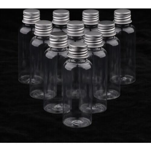 30 Pieces Clear Empty Bottle with Lid Bottle Holder for Travel Dispenser