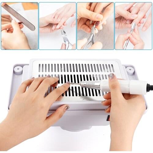 Nail Vacuum Cleaner Nail Table Fans Suction Dust Collector 3 Bags Nail Art Professional Salon Manicure Pedicure Art Equipment