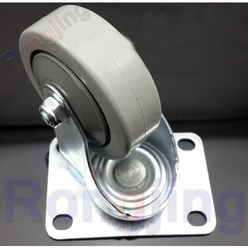 New 2.5'' 360 Degree Furniture Universal Caster PVC Palted Rolling Swivel Castor Tablet Type Chair Fast Pulley