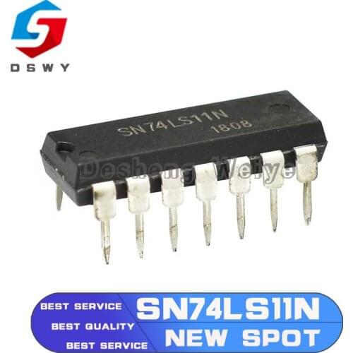10PCS/PACK SN74LS11N 74LS11N 74LS11 Directly insert SN74LS11 logic-gate and inverter/inverter DIP-14