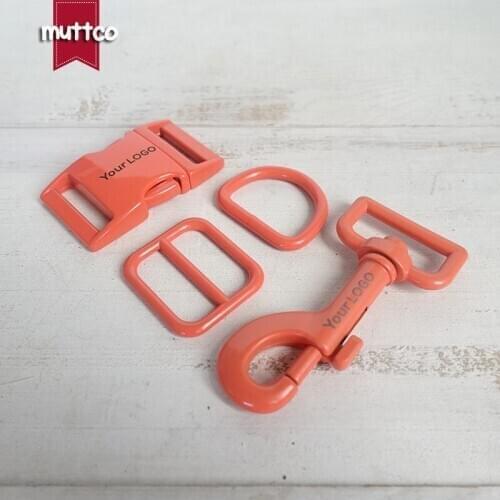 20pcs/lot(metal buckle+adjust buckle+D ring+metal dog clasp)20mm and 25mm,We provide laser engraving customize LOGO 7 colours