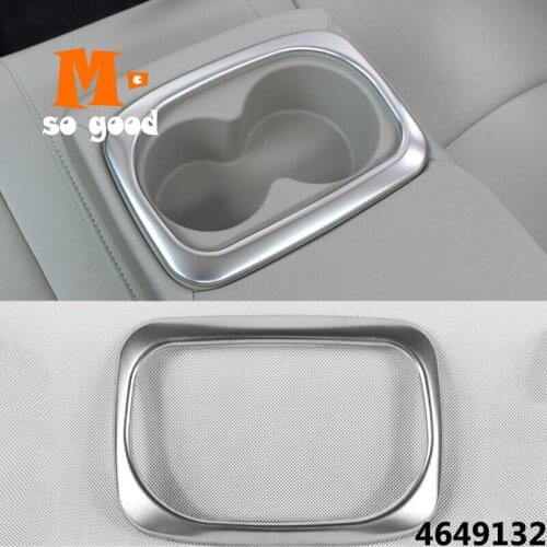 2016 2017 2018 For Honda Civic 10th Sedan Rear Water Cup frame Cover trim Stainless steel Car interior styling accessories