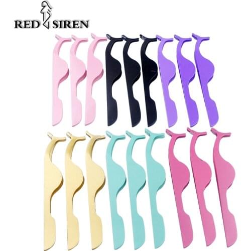 3pcs /set Stainless Steel False Eyelash Tweezers Wholesale False Eyelashes Tools Lash Tweezers Bulk Eyelashes Applicator