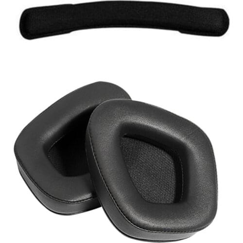 OOTDTY Ear Pad For Corsair Void PRO RGB 7.1 Gaming Headset Replacement Headphones Memory Foam Replacement Earpads Foam Ear Pads