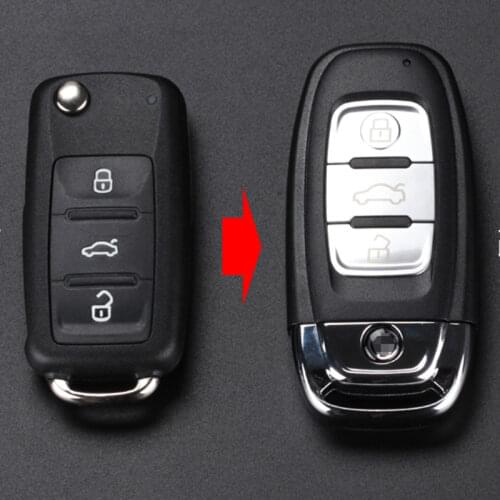 3 Buttons Car Modified Remote Key Shell Keyless Key Case 202AJ 202N for VW Passat Eos Jetta Golf Polo Tiguan for Skoda for Seat