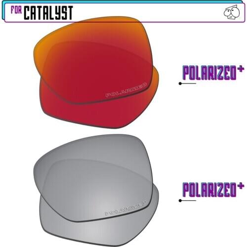 EZReplace Polarized Replacement Lenses for - Oakley Catalyst Sunglasses - Sir P Plus-RedP Plus