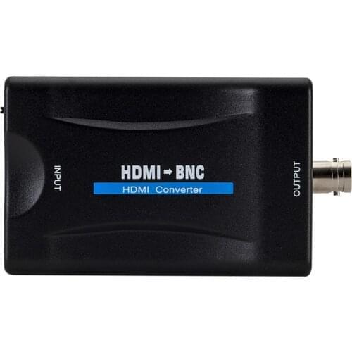 HDMI-compatible TO BNC Composite video signal Converter Adapter VHS DVD Player PAL/NTSC