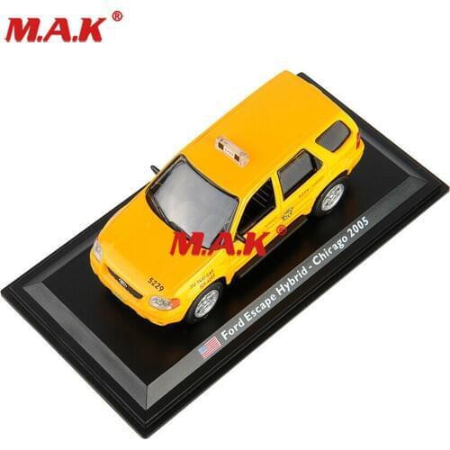 Toys for children 1/43 Ford Taxi Car Escape Hybrid 2005 Diecast Model Toy Collection Yellow Car Model Toy cheap kids toys
